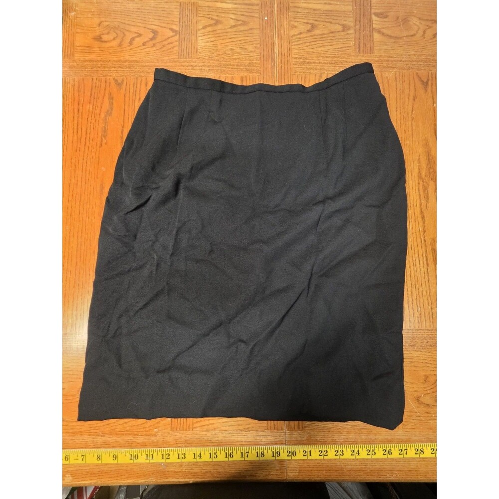 Talbots Wool Black Pencil Skirt Women's Size 14